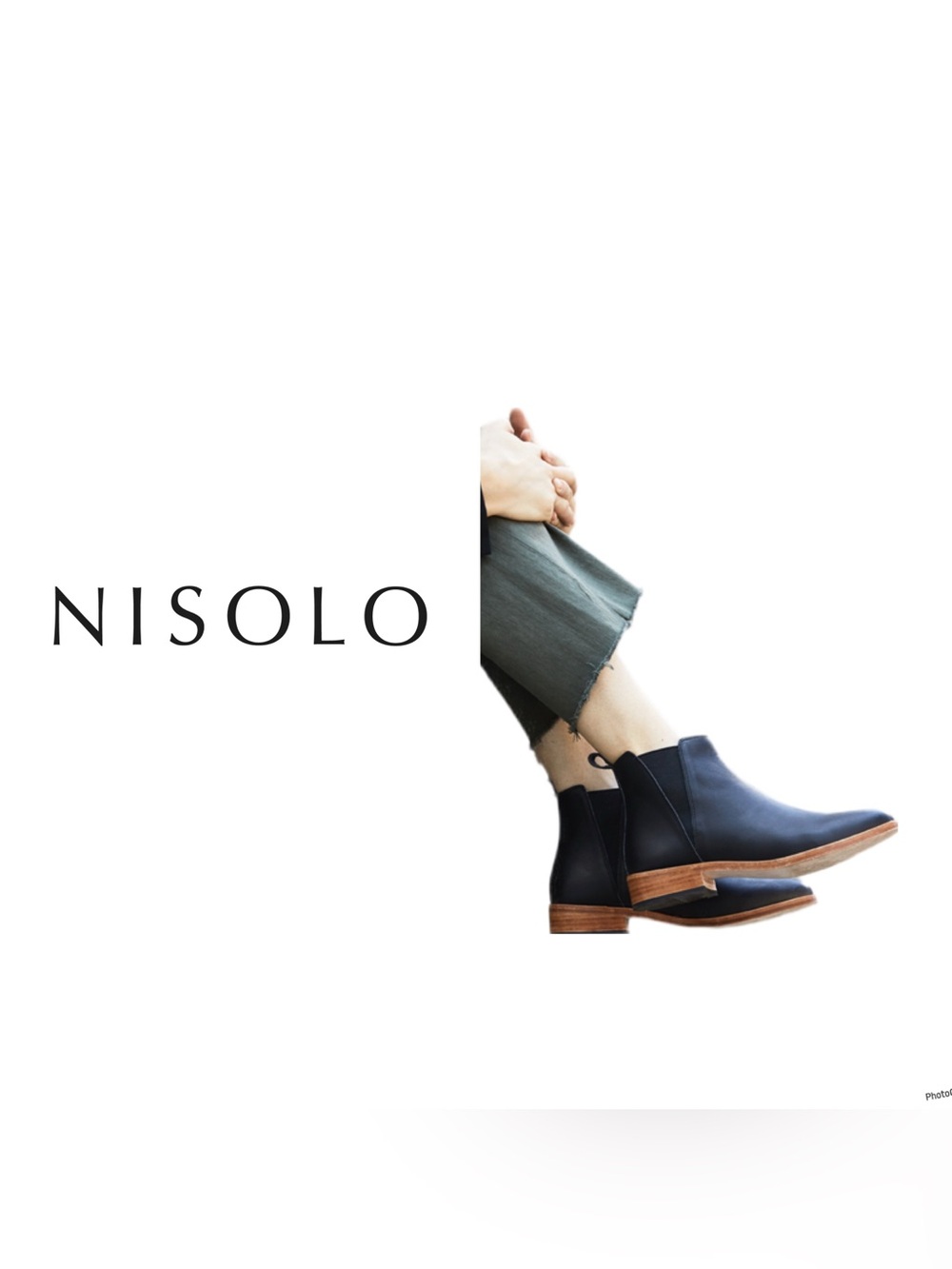 NISOLO Eva Everyday Chelsea black leather Boot